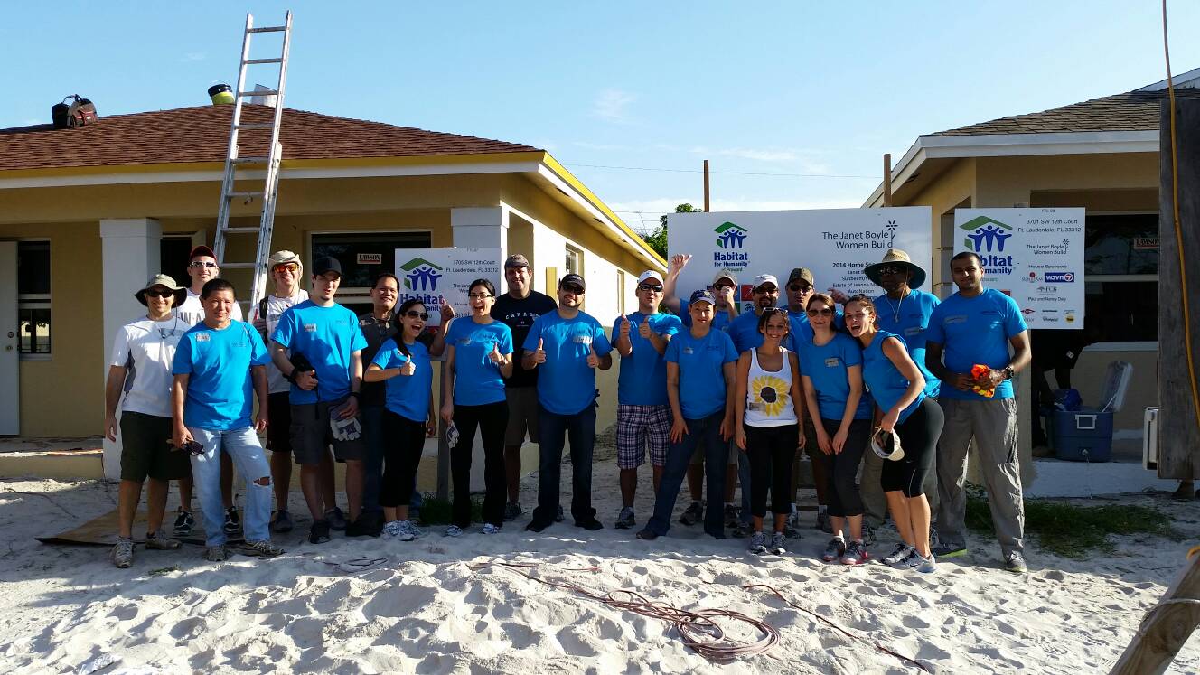 Marcum Team memebers at Habitat for Humanity